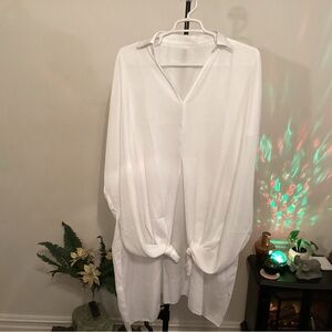 Women’s Casual Short Sleeve Tie Up Front Shirt